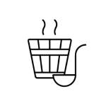 sauna bucket icon