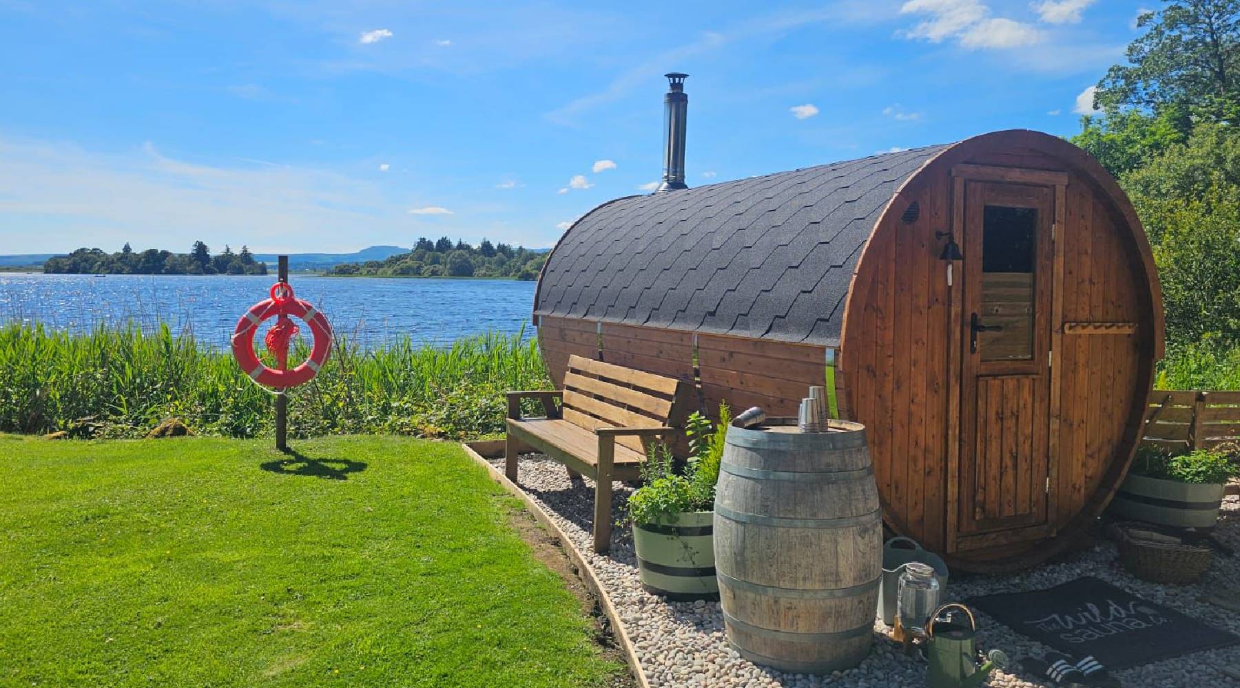outdoor wild sauna in scotland
